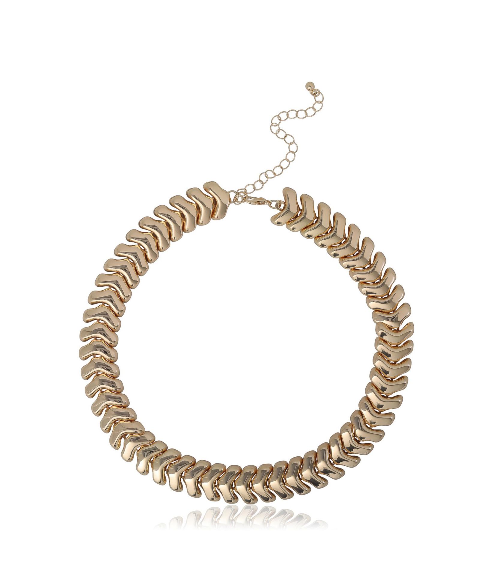 Ожерелье BCBG Chunky Chevron Chain, 15 + 3.5''
