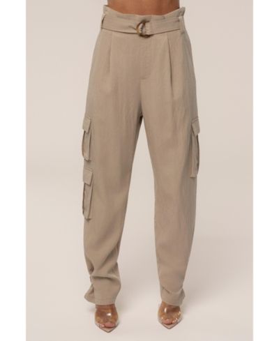 Женские брюки карго JLUXLABEL с поясом