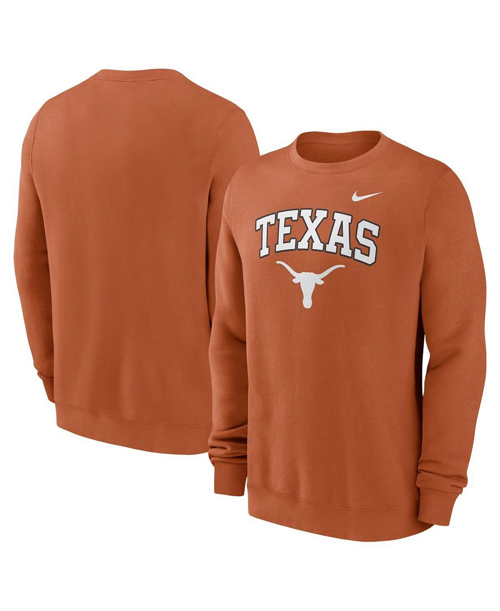 Мужская толстовка Nike Texas Orange Texas Longhorns Arch Pullover Sweatshirt