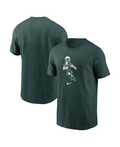 Мужская спортивная футболка Nike Michigan State Spartans Football Sparty, зеленая
