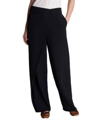 Женские брюки Kenneth Cole Luxe Twill Fly Front Asymmetrical Crossover