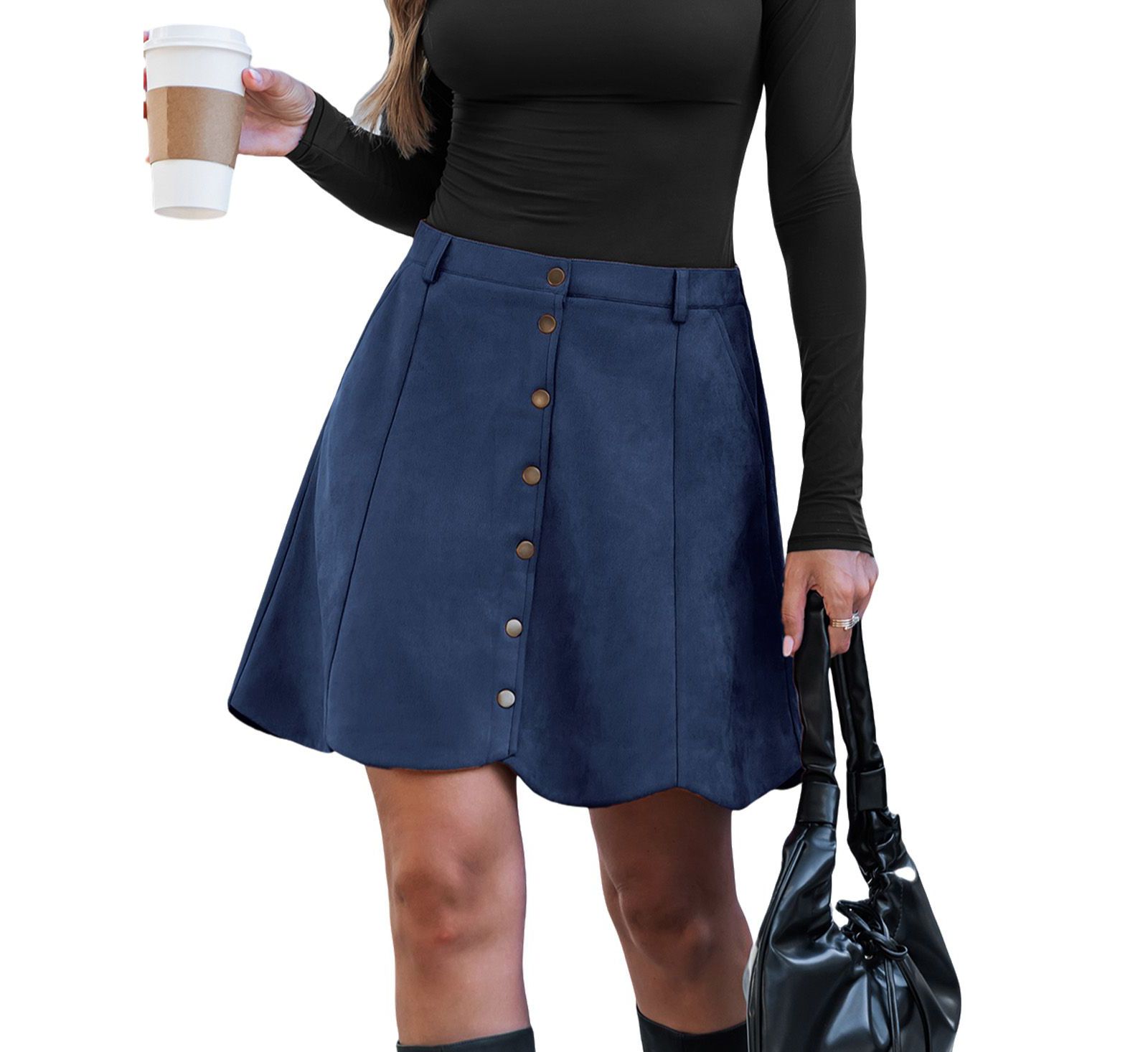 Cupshe Women's Cider & Spice Orange Mini Skirt