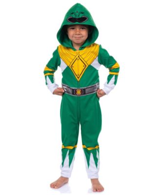 Power Rangers пижама One Piece Hooded Sleepwear для малышей (2T-5T)