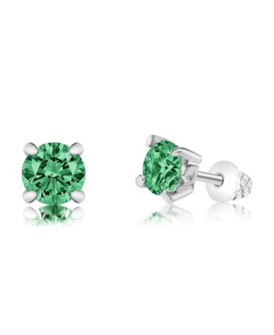 Chanteur Детские серьги-гвоздики May Crystal White Gold Palladium Plating