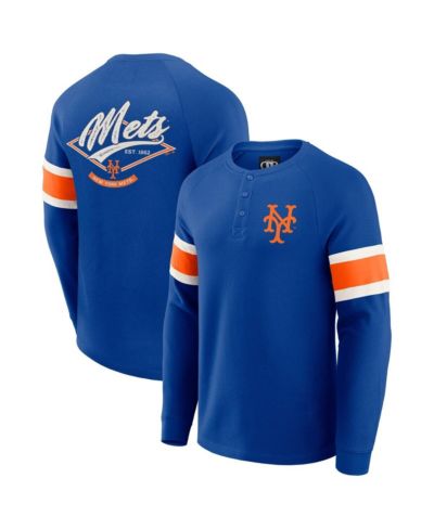 Мужская футболка Fanatics Darius Rucker Collection royal New York Mets, вязаный трикотаж, длинный рукав, раглан