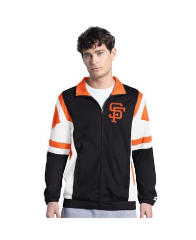 Starter Мужская ветровка San Francisco Giants Contender Tricot Full-Zip Black/Orange
