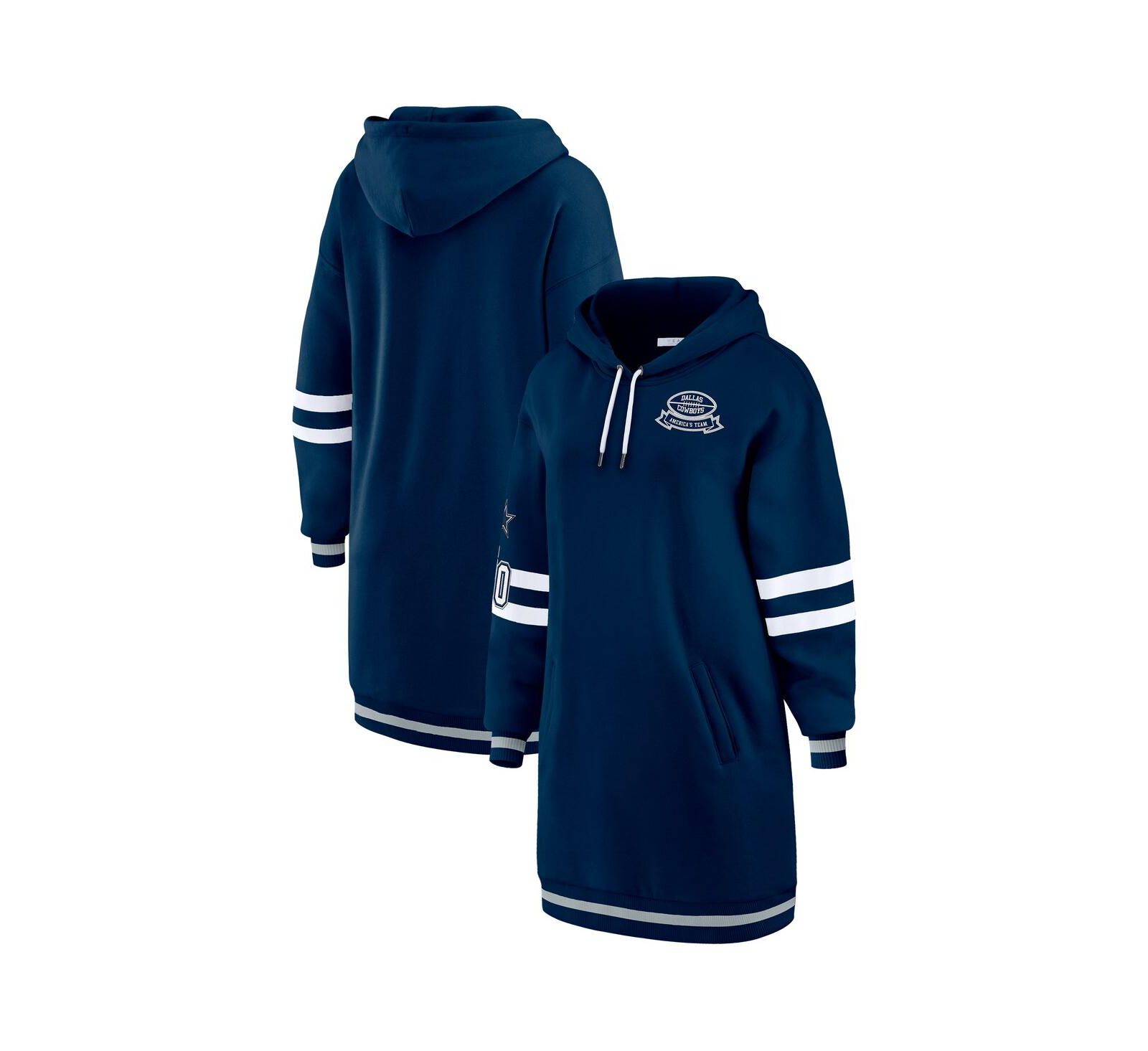 WEAR by Erin Andrews Женское платье-худи Navy Dallas Cowboys