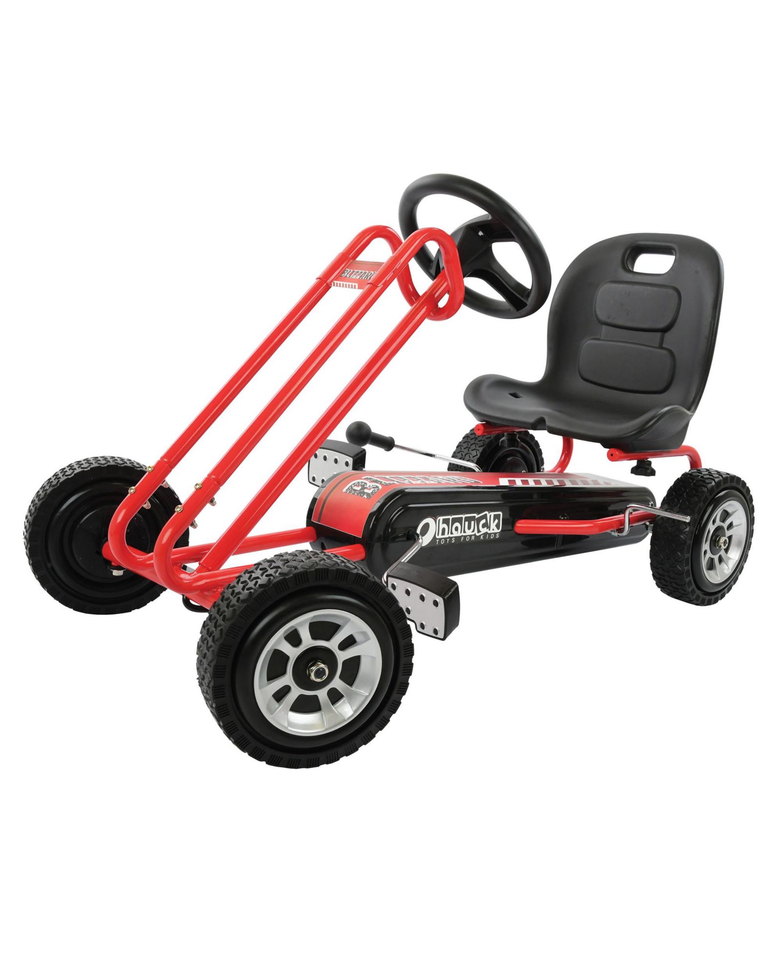 Hauck Blizzard Ergonomic Pedal Ride On Go Kart Toy для мальчиков и девочек 4-8 лет, красный