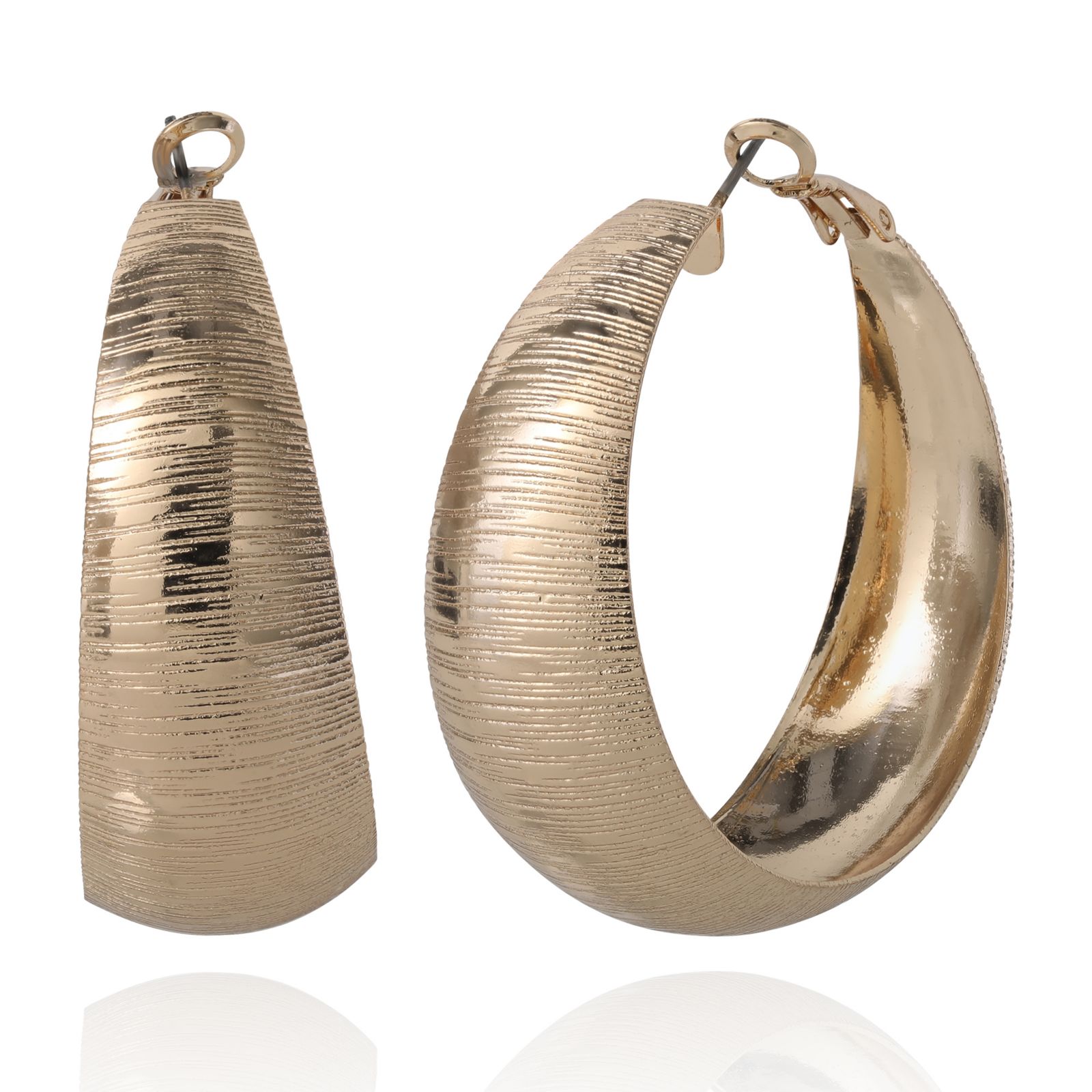 BCBGeneration серьги-кольца Matte Textured Hoop