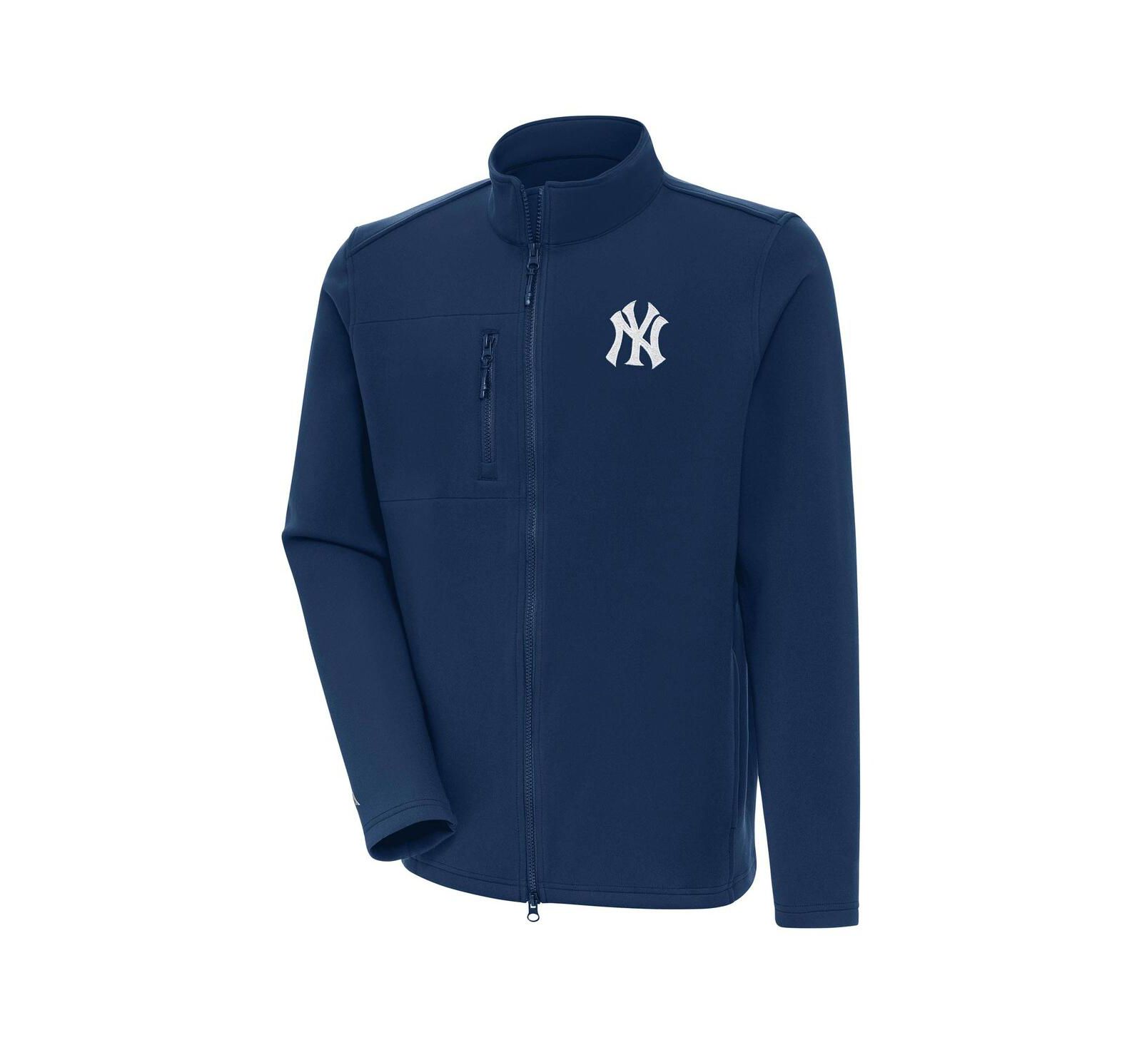 Куртка Antigua Men's Navy New York Yankees Objection Full-Zip