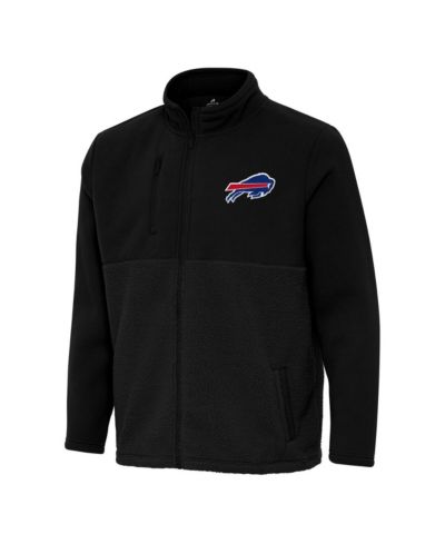 Мужская куртка Antigua Black Buffalo Bills Daily Fused Full-Zip
