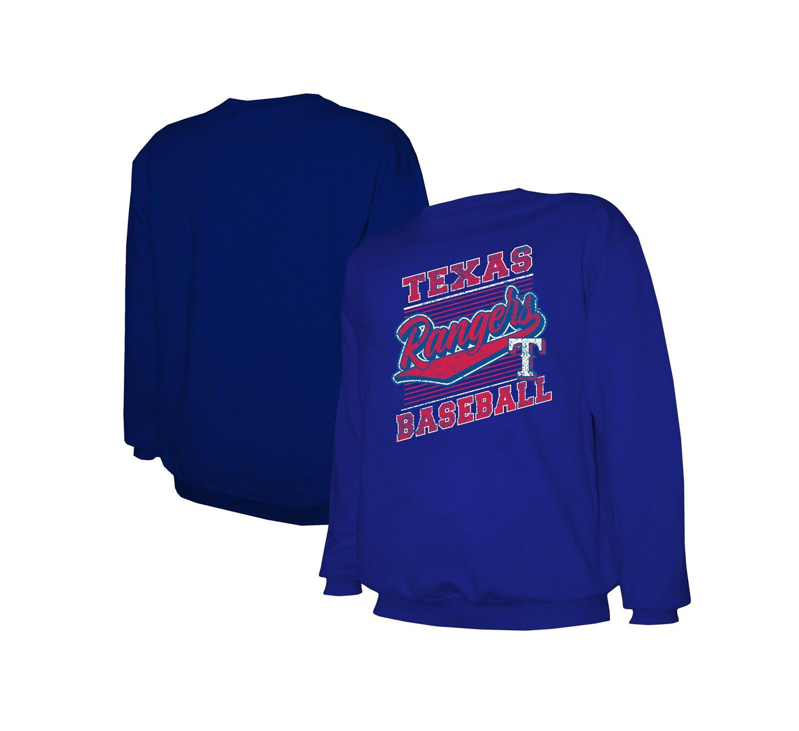 Мужское легкое свитшот Stitches Royal Texas Rangers