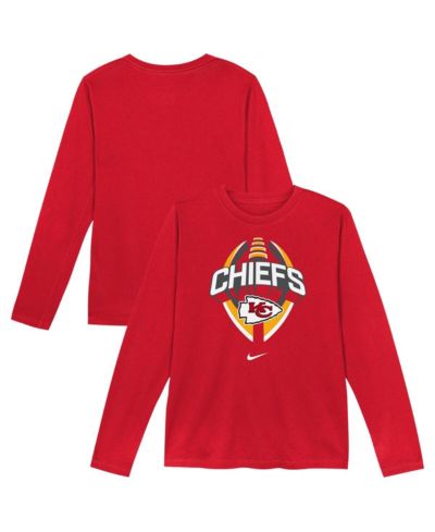Nike детская красная футболка с длинным рукавом Kansas City Chiefs Primetime Legend Icon Performance