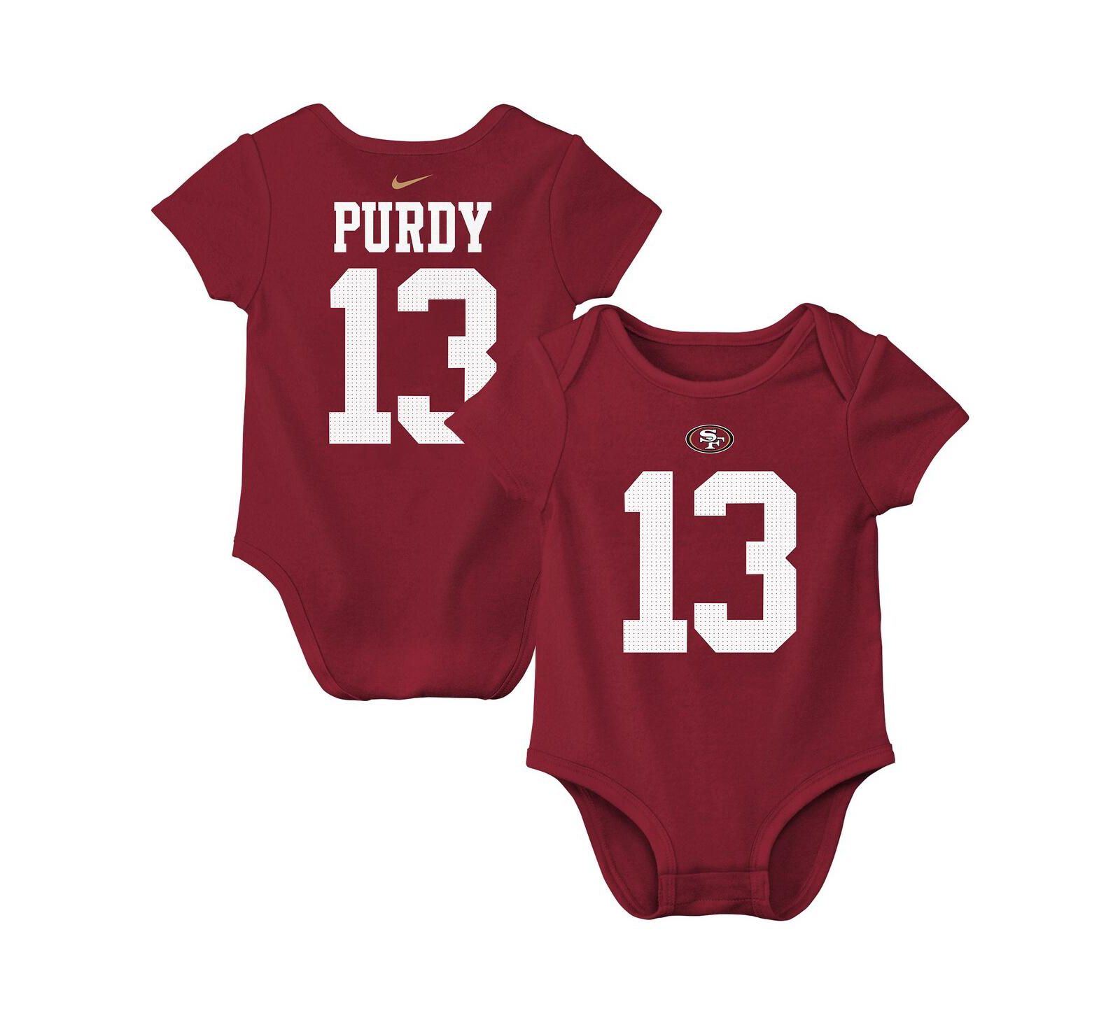 Боди Nike для малышей с логотипом Brock Purdy San Francisco 49ers