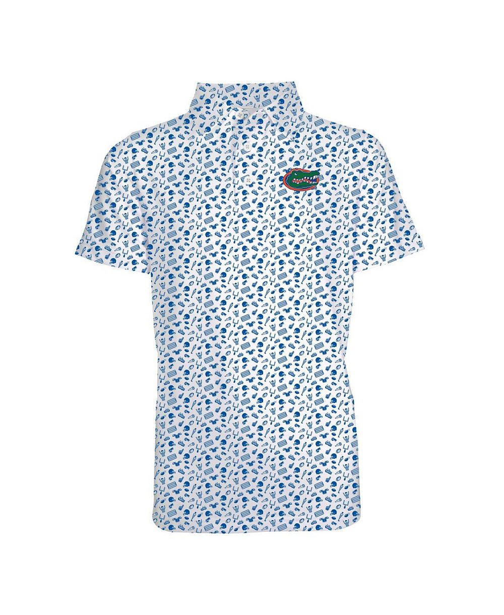 Поло рубашка Garb Royal Florida Gators Tom Allover Print для мальчиков и девочек