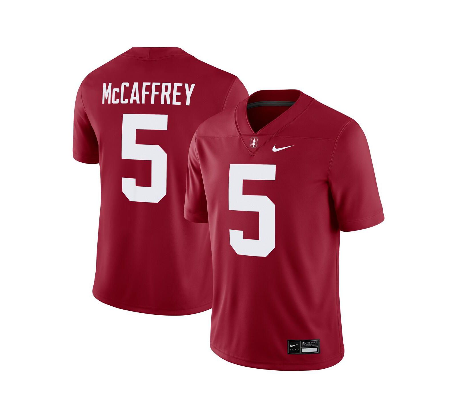 Nike Men's Christian McCaffrey 5 Cardinal Stanford Cardinal Alumni Player Game Jersey