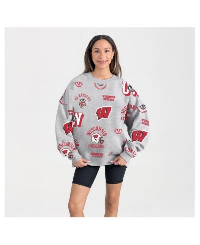 Женская флисовая толстовка Gameday Couture Wisconsin Badgers Always on Repeat серая