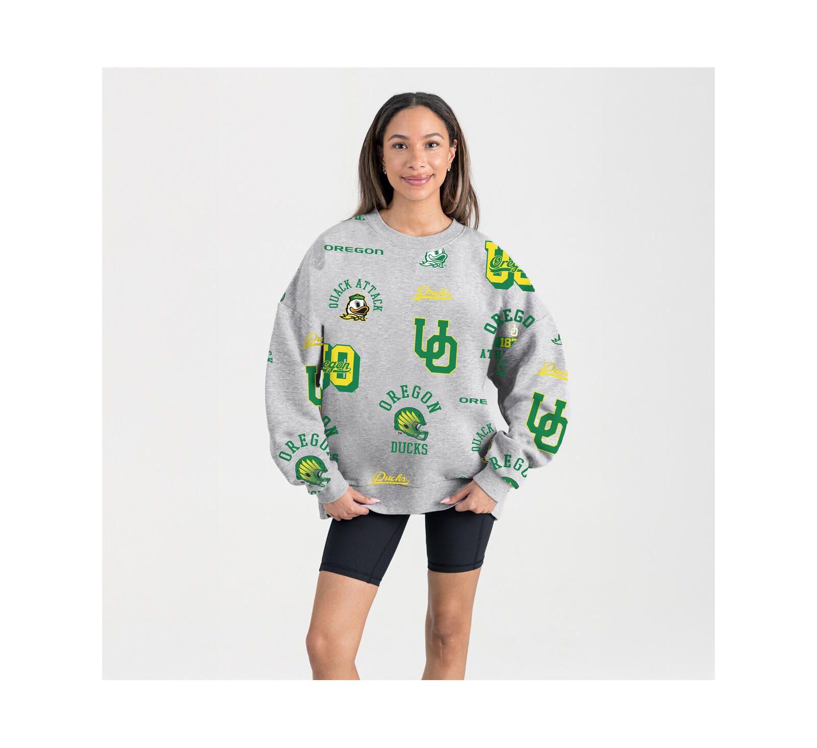 Женская свитшот Gameday Couture Gray Oregon Ducks Always on Repeat Fleece