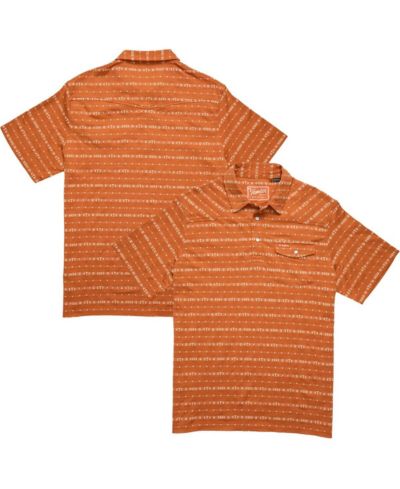 Howler Brothers Men's Texas Orange Texas Longhorns Jacquard Ranchero Polo Shirt