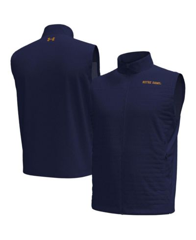 Мужской жилет Under Armour Men's Navy Notre Dame Fighting Irish Drive Pro Storm Full-Zip