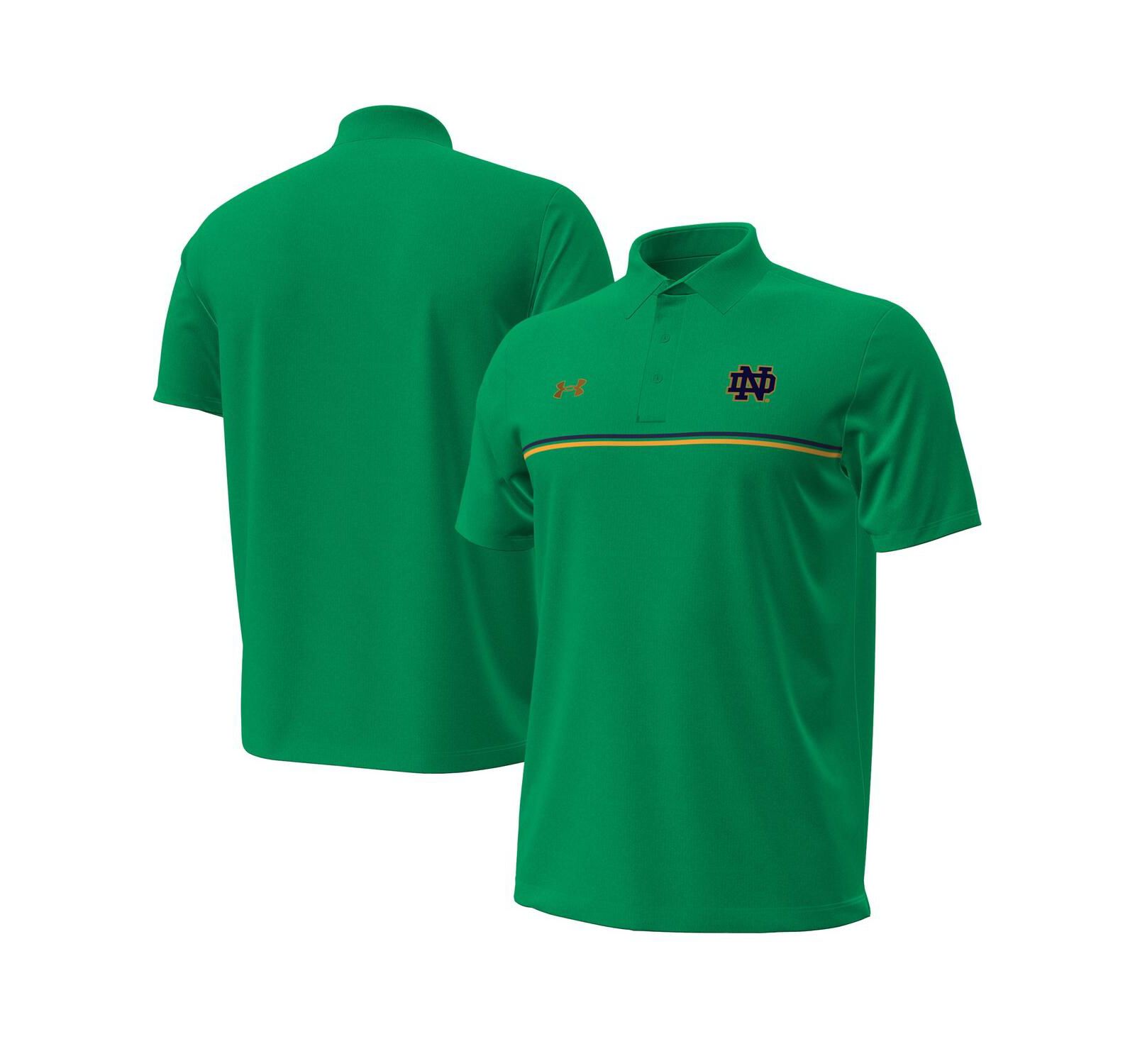 Мужская рубашка-поло Under Armour Performance Drive Green Notre Dame Fighting Irish