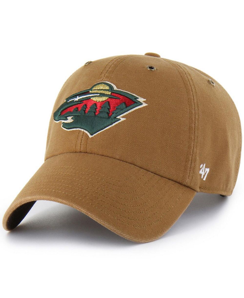 Carhartt x '47 Brand Men's Brown Minnesota Wild Clean Up Adjustable Hat