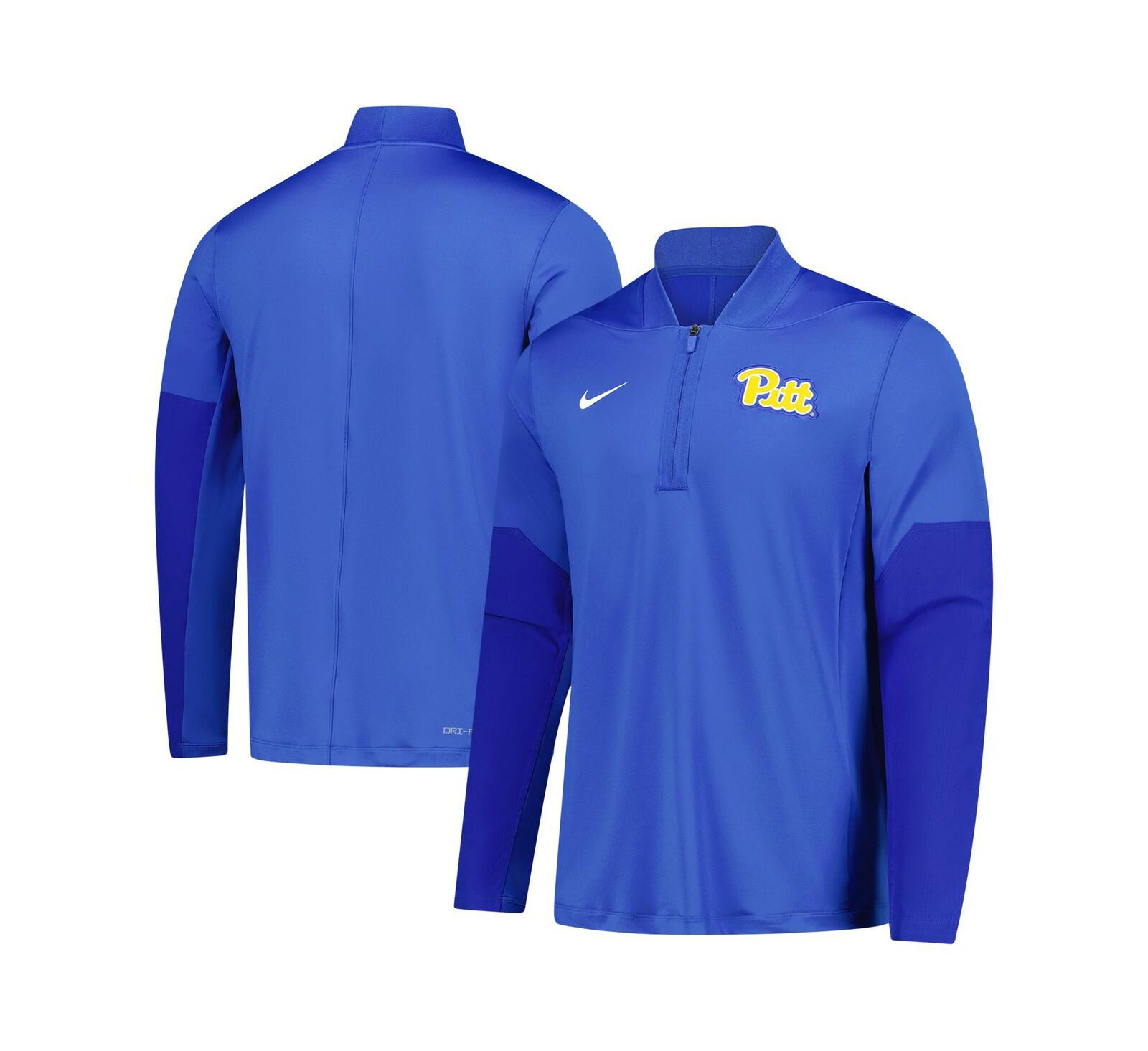 Мужская толстовка Nike Royal Pitt Panthers Dri-FIT с полумолнией