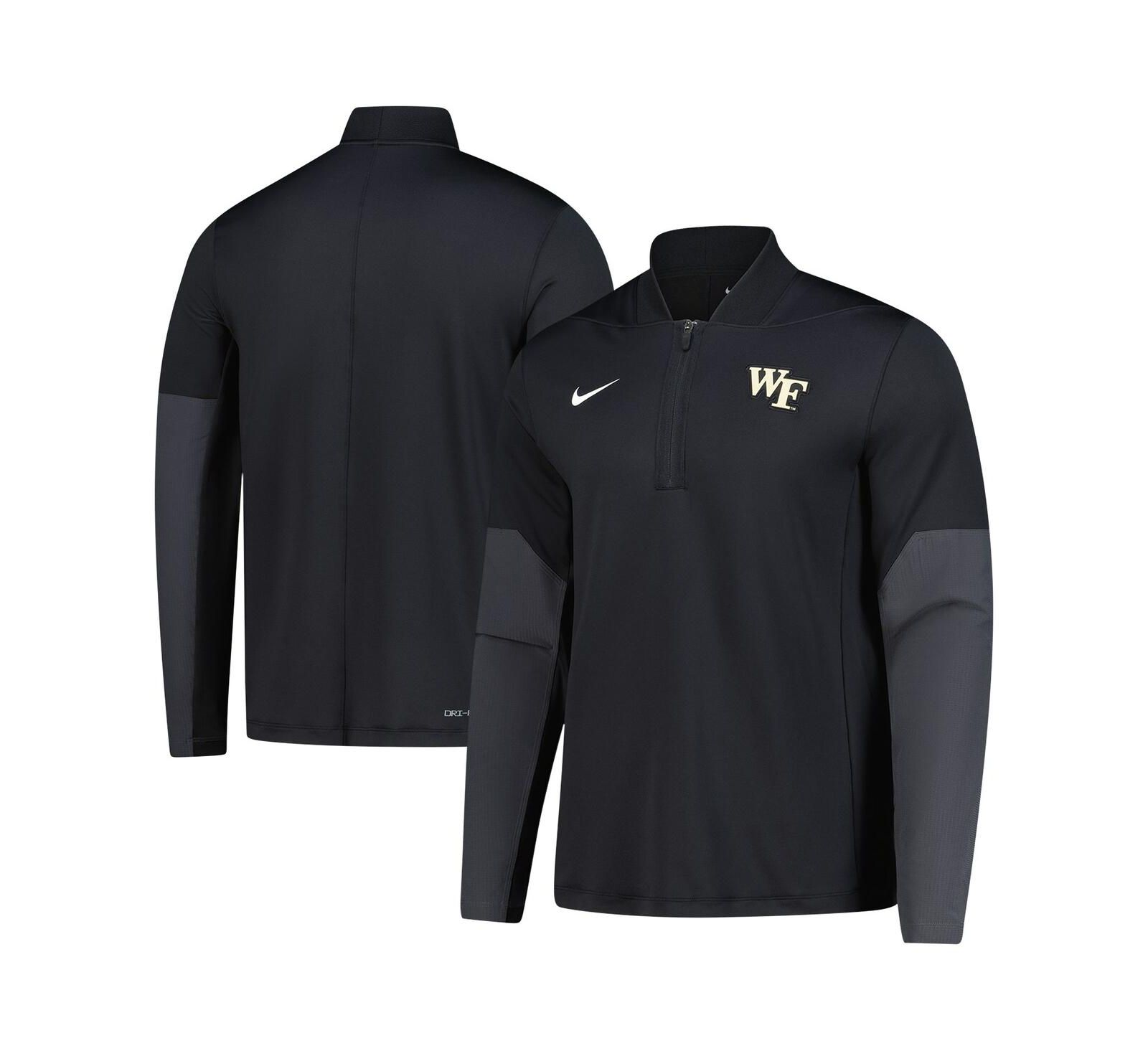 Nike мужская толстовка Black Wake Forest Demon Deacons Dri-FIT Half-Zip