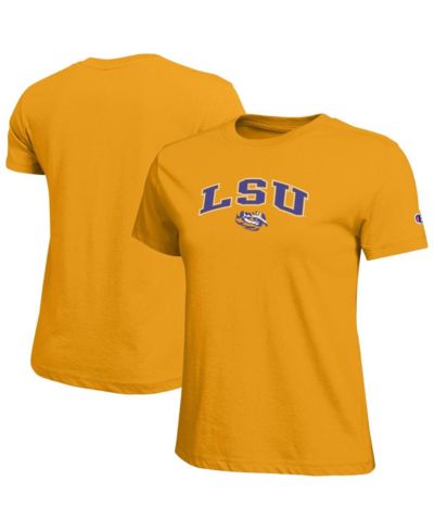 Champion Women's Gold LSU Tigers Arched Over Logo T-Shirt