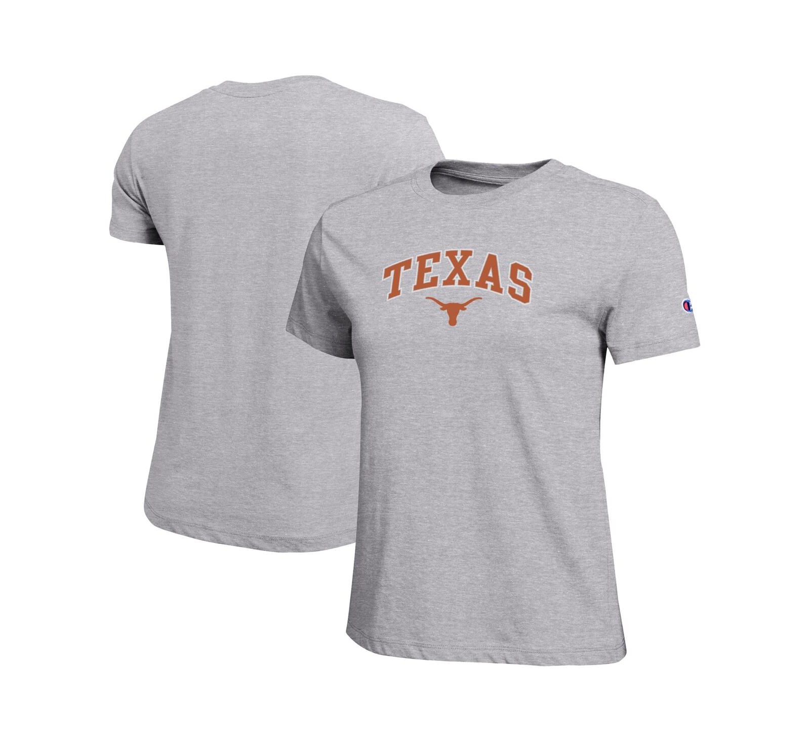 Champion Women's Gray Texas Longhorns Arched Over Logo T-Shirt