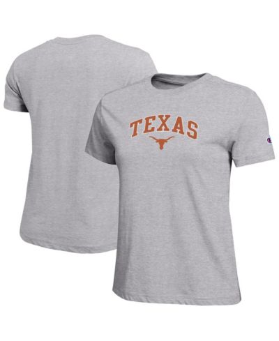 Champion Women's Gray Texas Longhorns Arched Over Logo T-Shirt