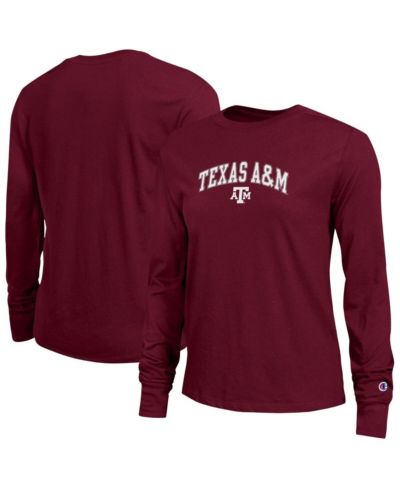 Champion Women's Maroon Texas A & M Aggies Arch Over Logo Long Sleeve T-Shirt