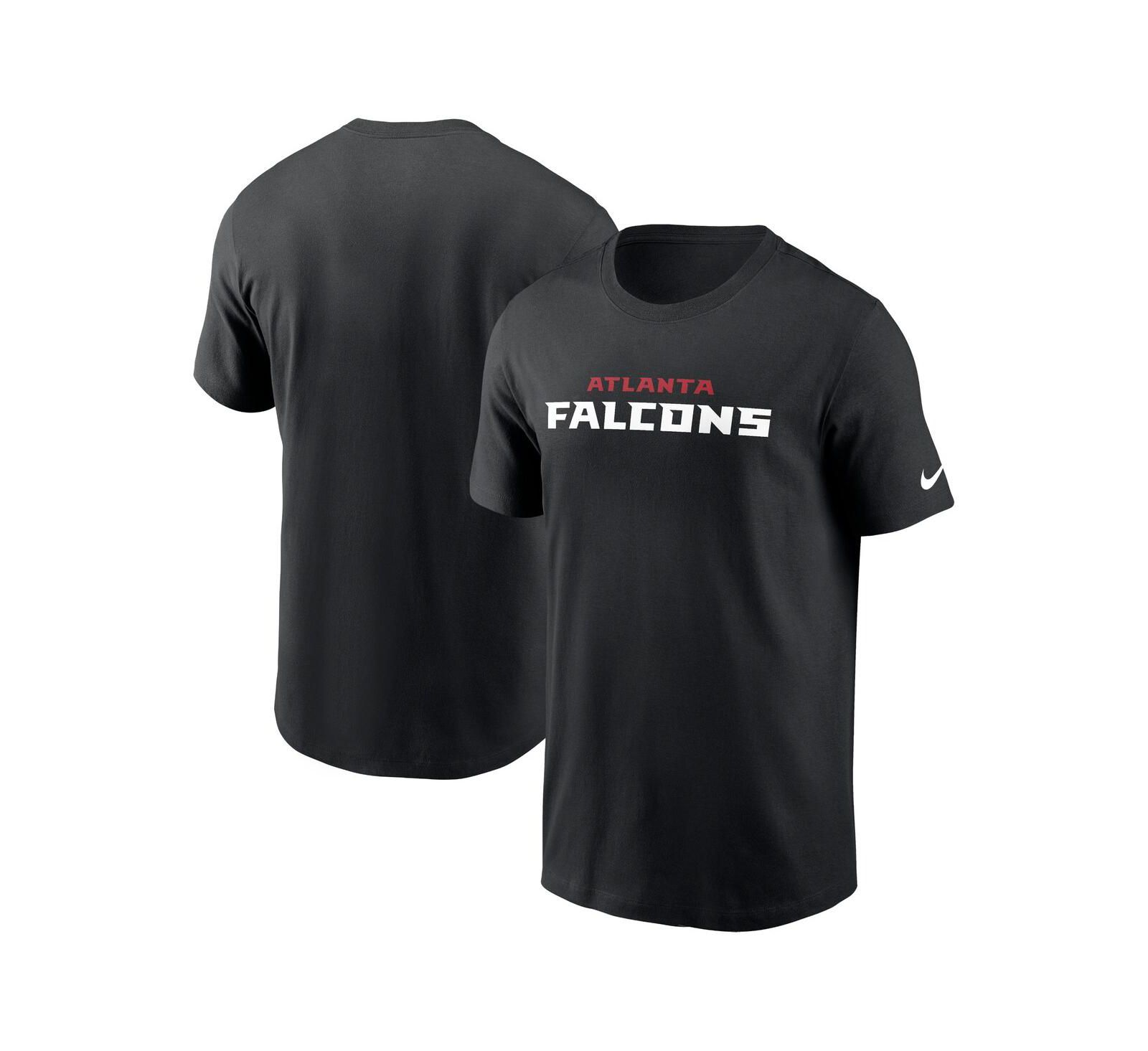 Nike Men's Black Atlanta Falcons Team Wordmark Essential T-Shirt