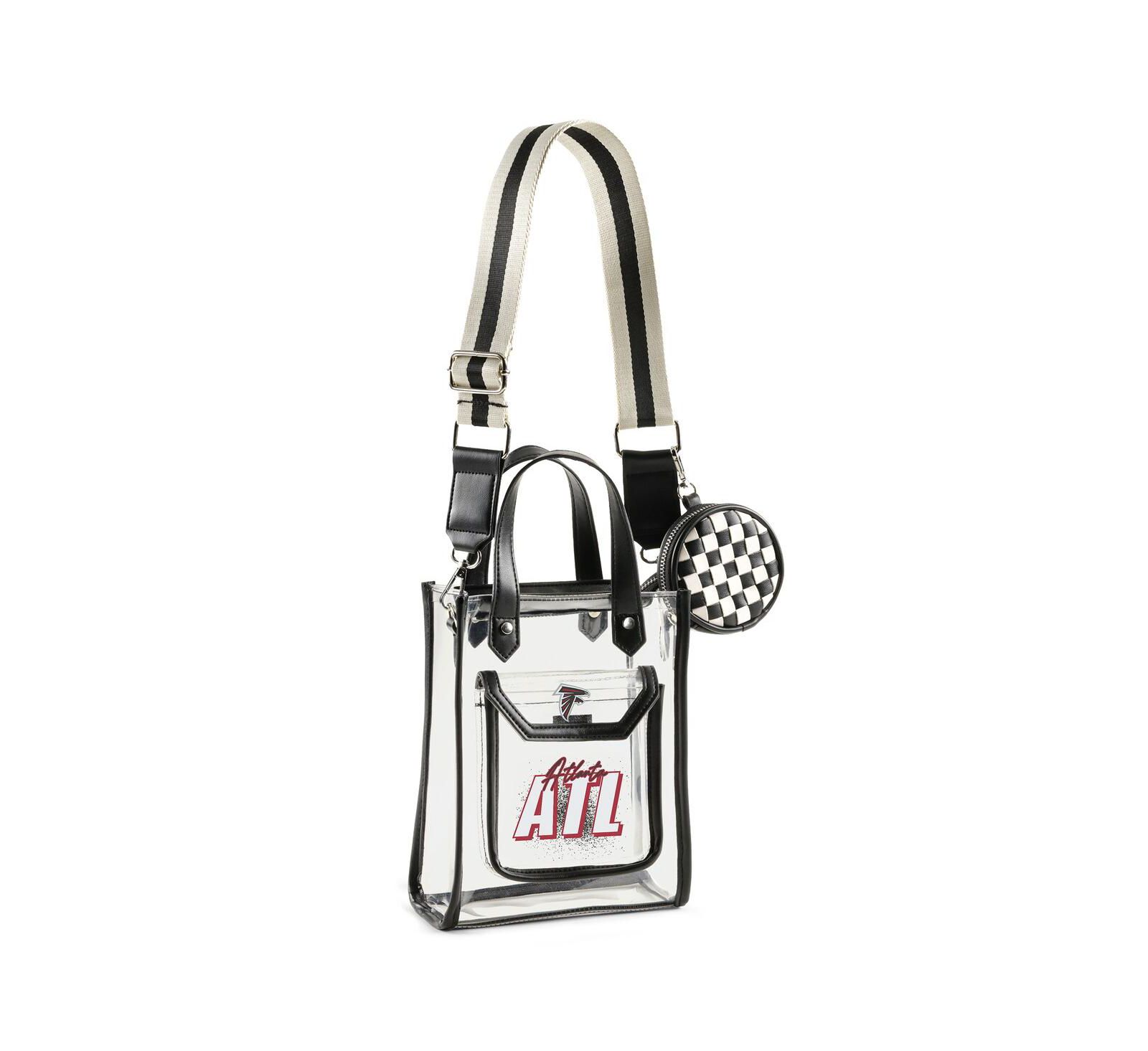 WEAR by Erin Andrews Minnesota Vikings Clear Stadium Crossbody Purse with Coin Pouch