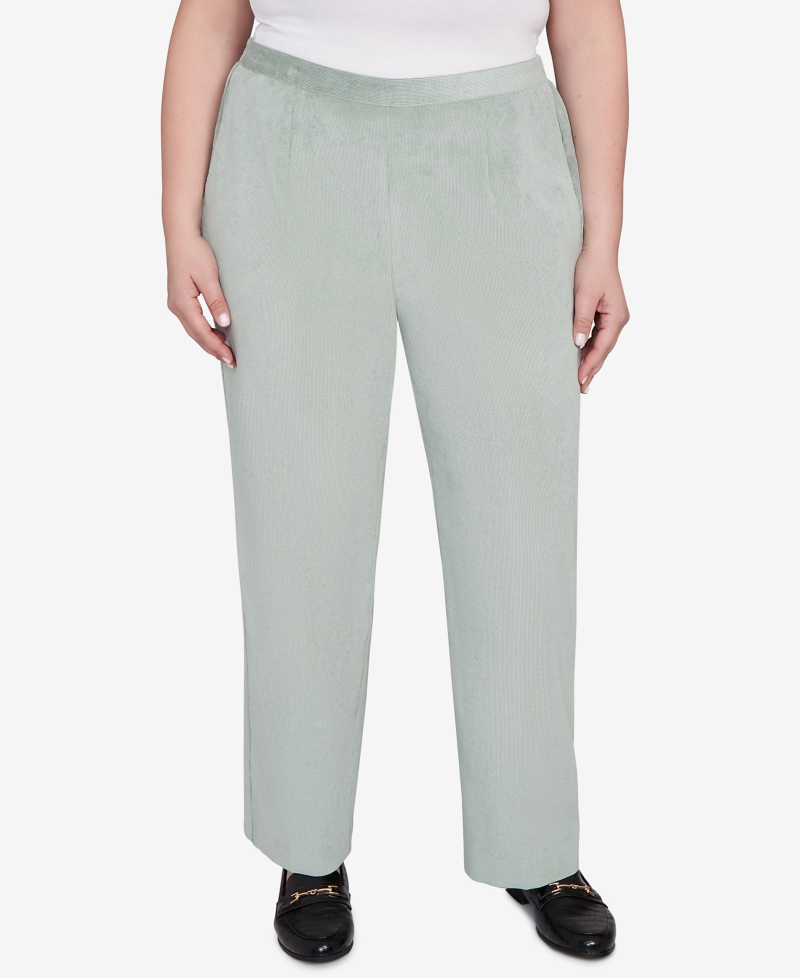 Alfred Dunner Plus Size брюки Alfred Dunner Stockbridge Pull-On Corduroy Flat Front