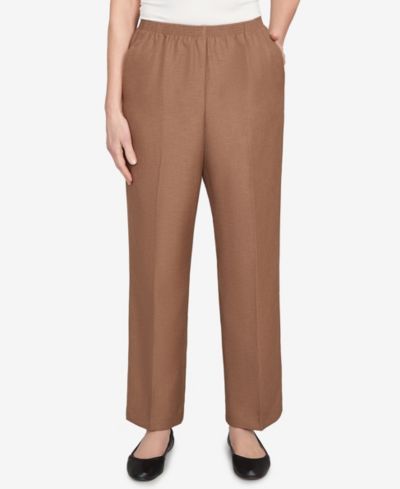 Брюки Alfred Dunner Plus Size Classic Signature Fit Textured с эластичным поясом