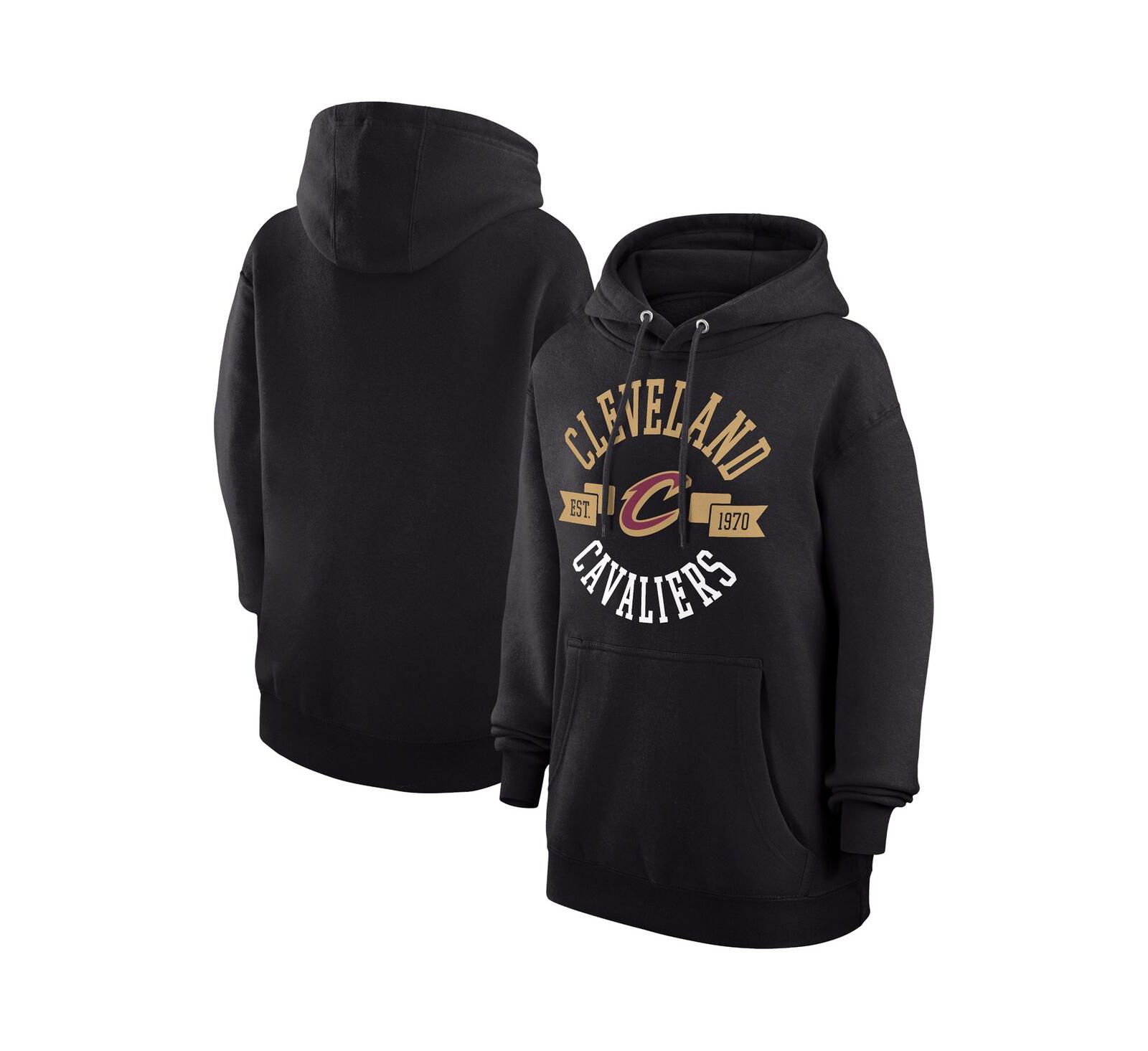 G-III 4Her by Carl Banks Women's Black Cleveland Cavaliers City Pullover Hoodie