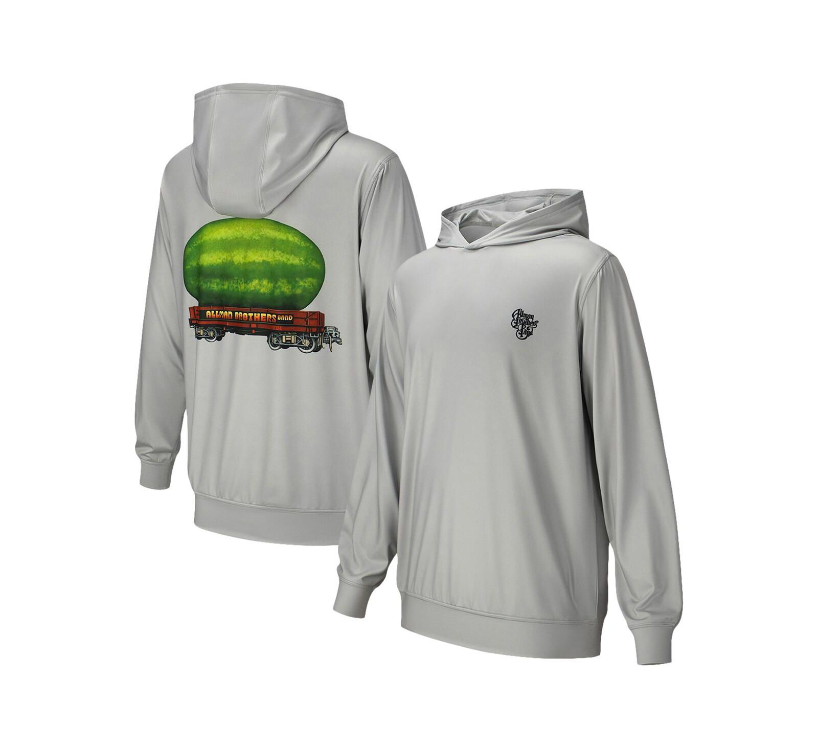 Мужской и женский худи Section 119 Gray The Allman Brothers Band Watermelon