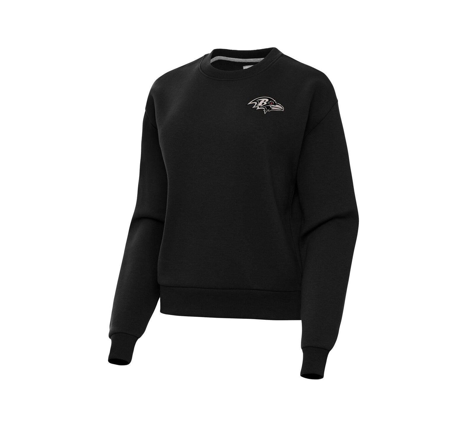 Мужская толстовка Antigua Black Baltimore Ravens Victory Pullover Sweatshirt
