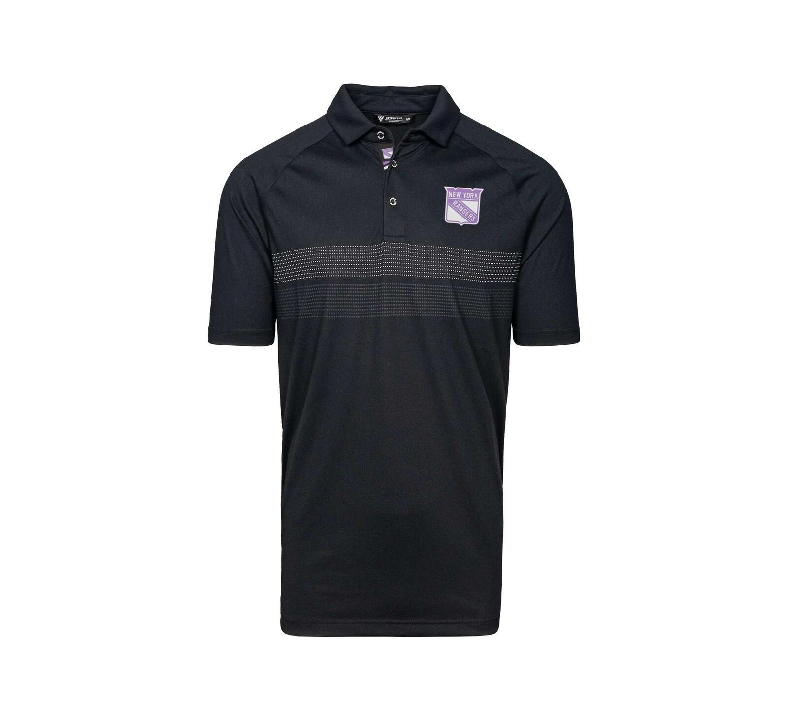 LevelWear Мужская поло-рубашка New York Rangers Hockey Fights Cancer Mason, черная