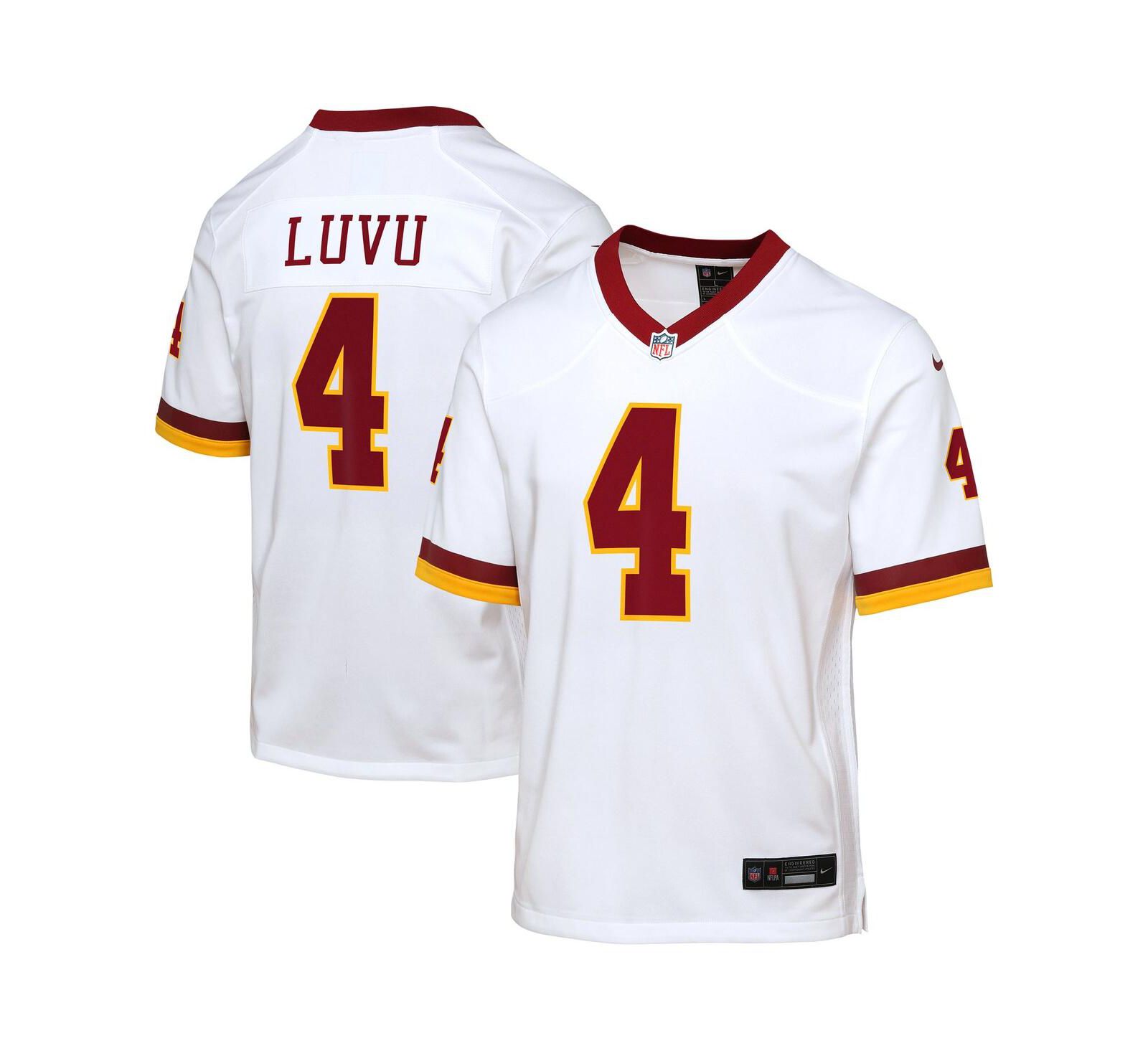 Детская джерси Nike Frankie Luvu White Washington Commanders Game Super Bowl Era