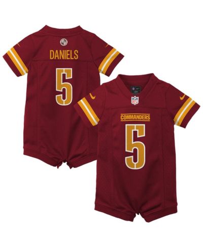 Детский комбинезон Nike Jayden Daniels Burgundy Washington Commanders Game Romper Jersey