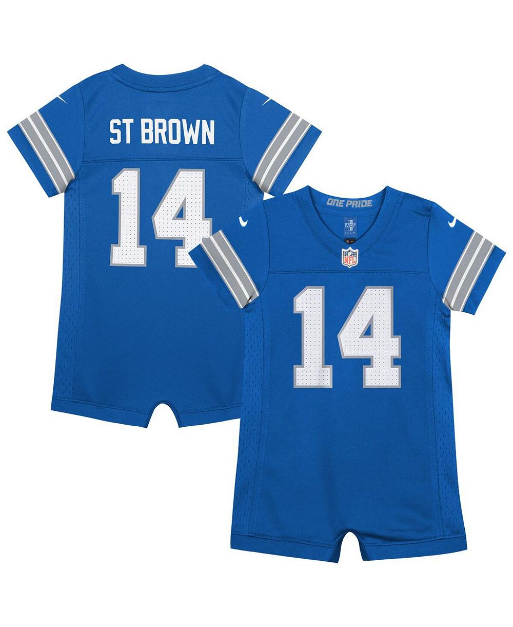 Nike комбинезон для новорожденных Amon-Ra St. Brown Blue Detroit Lions Game