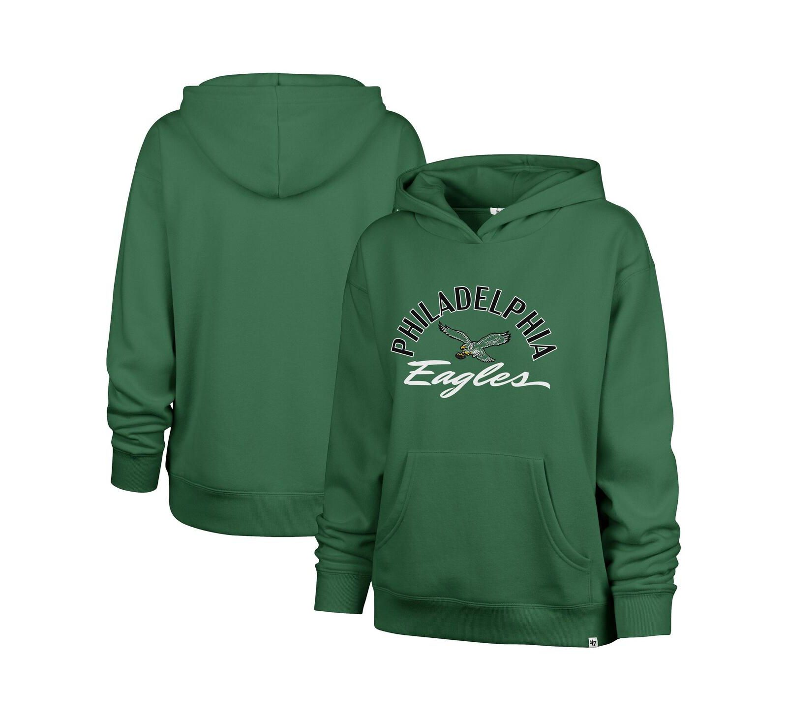 '47 Brand Женская толстовка Plus Size Philadelphia Eagles Kelly Green Whirlwind Naomi