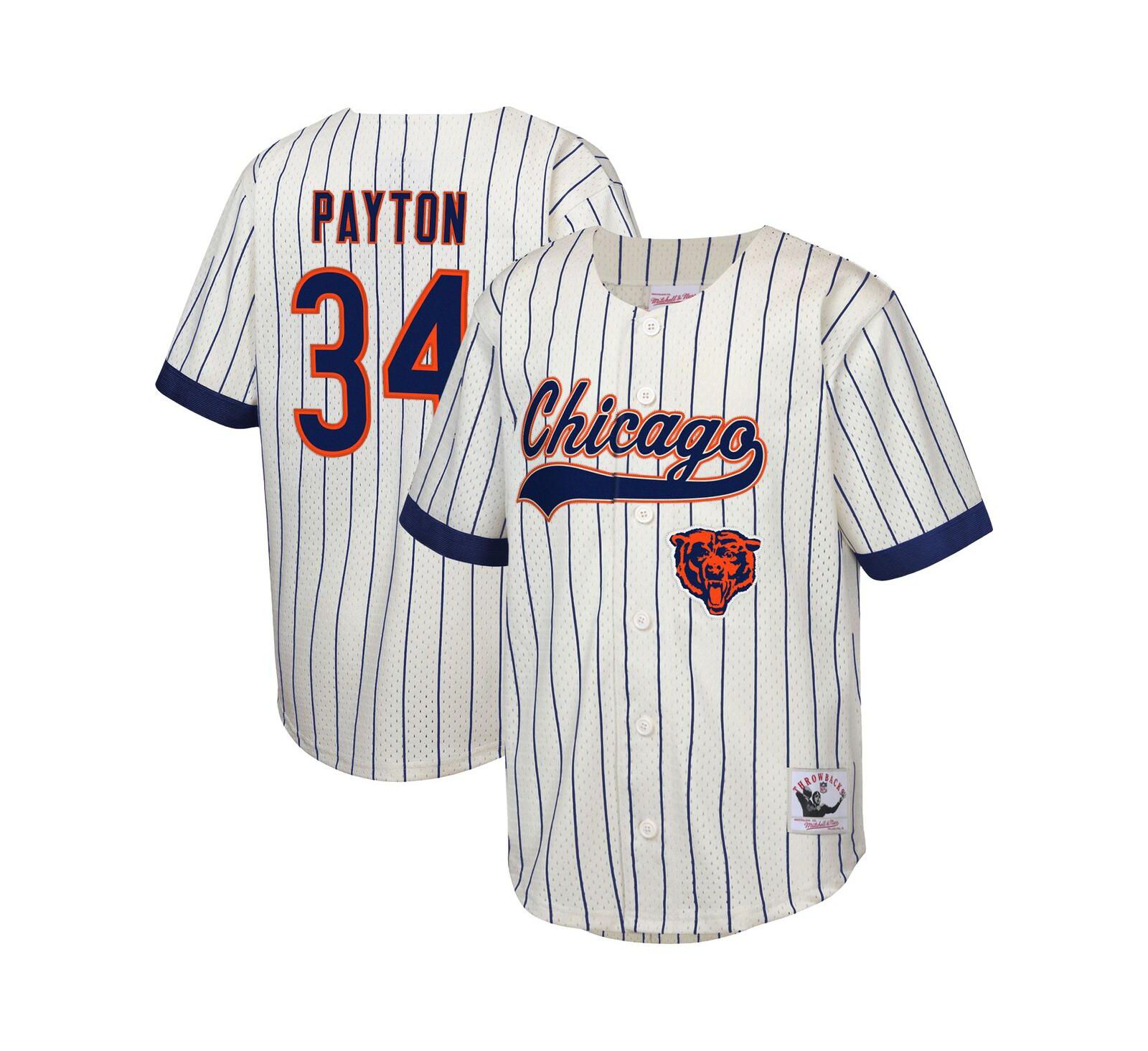 Mitchell & Ness Детская джерси baseball Walter Payton Chicago Bears Retired Player Cream