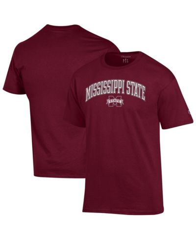 Champion Men's Maroon Mississippi State Bulldogs Arch Over Logo T-Shirt