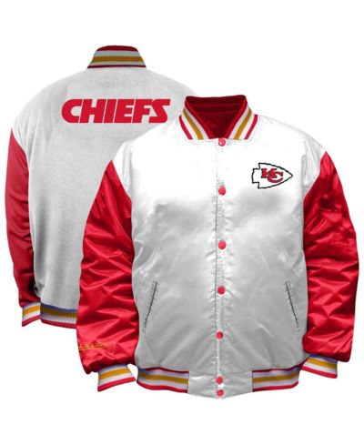Женская атласная куртка Mitchell & Ness Kansas City Chiefs Plus Size Full-Snap