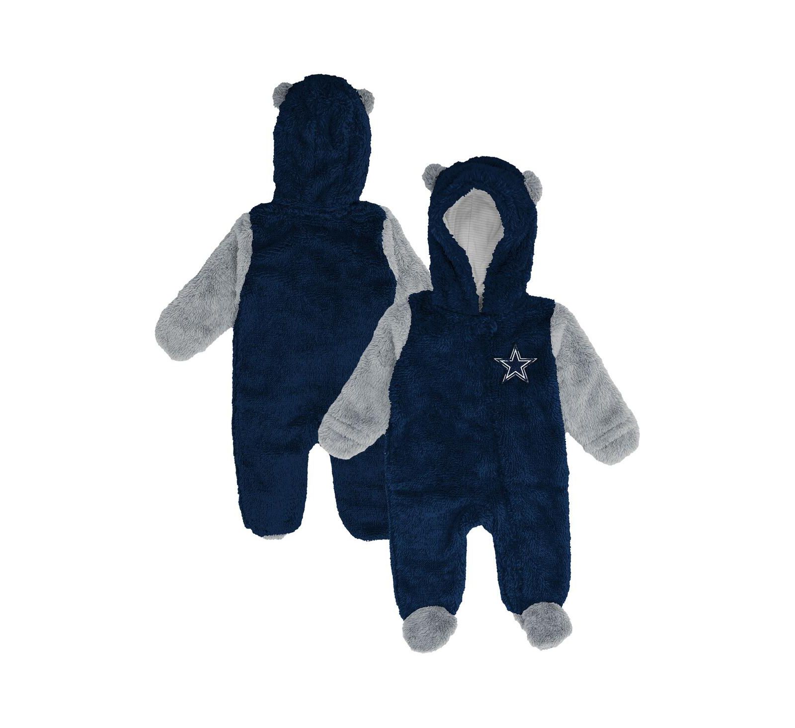Детский комбинезон Outerstuff Navy Dallas Cowboys Stay Napping Fleece Full-Zip