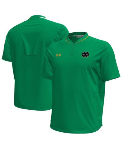 Under Armour Мужская спортивная толстовка Motivate Quarter-Zip в цвете Green Notre Dame Fighting Irish