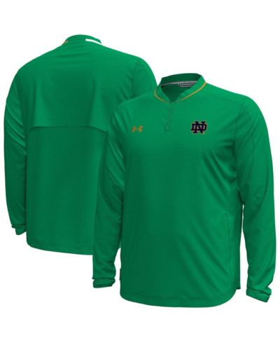 Under Armour Men's Green Notre Dame Fighting Irish Motivate Long Sleeve Quarter-Zip Jacket